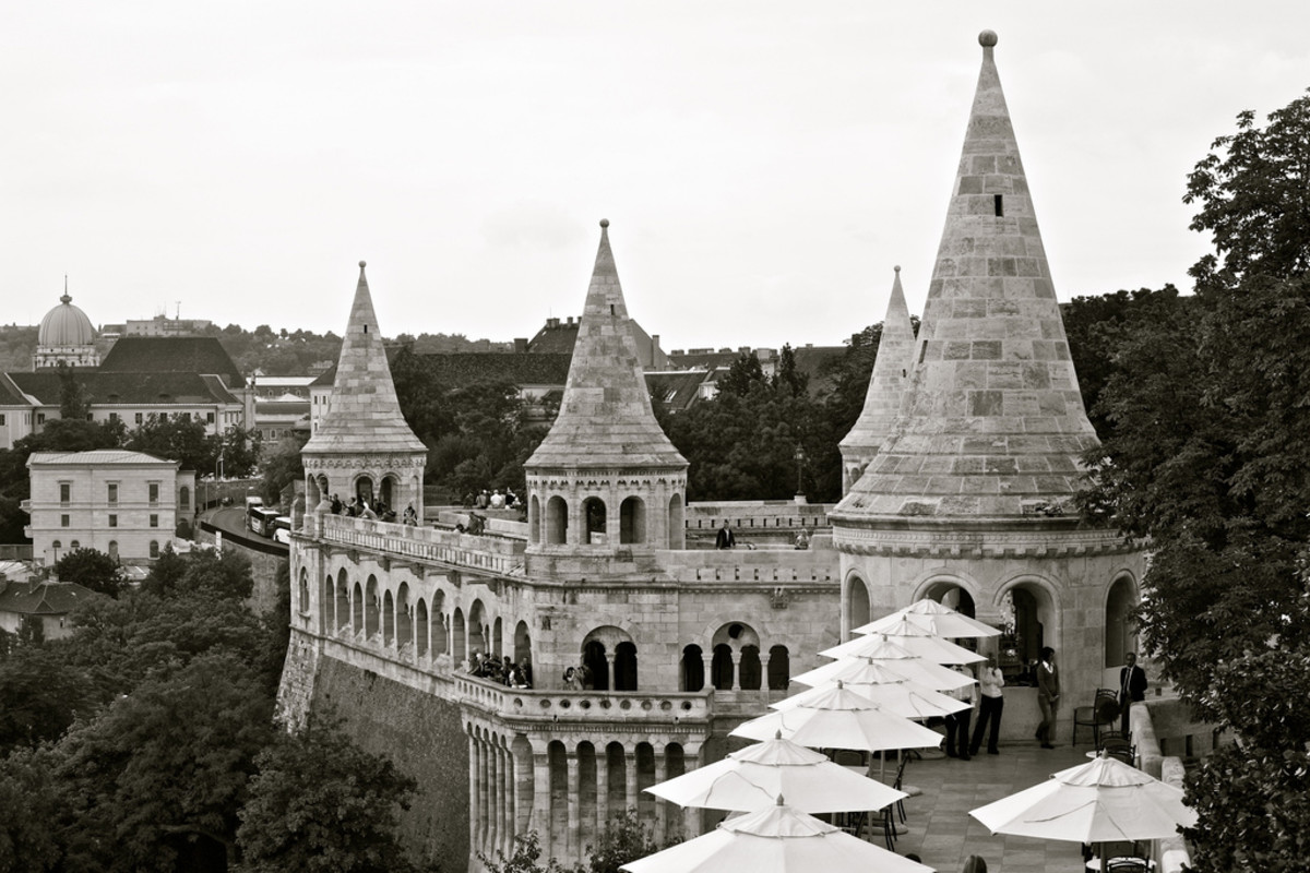 Fishermen's Bastion located on Castle Hill