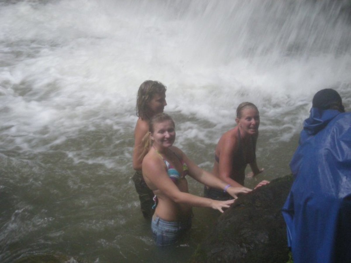 Playing In the Hot Springs
