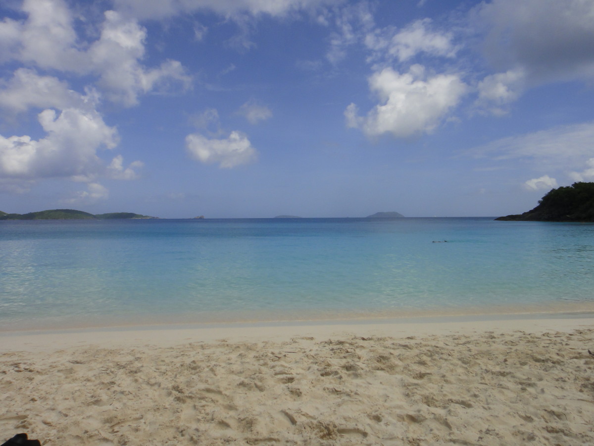 The beach at Trunk Bay, St. John, USVI