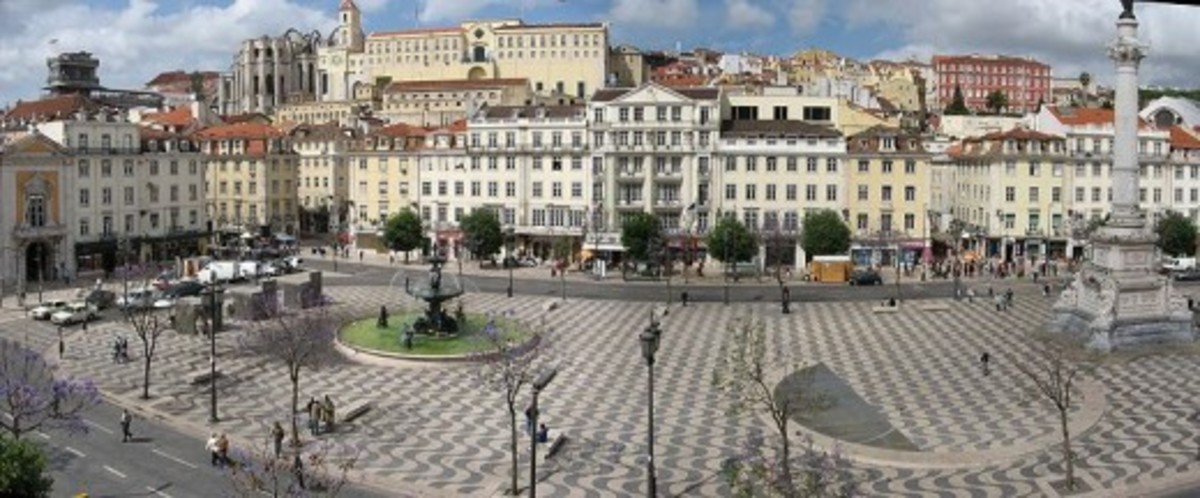 Lisbon Baixa in downtown Lisbon