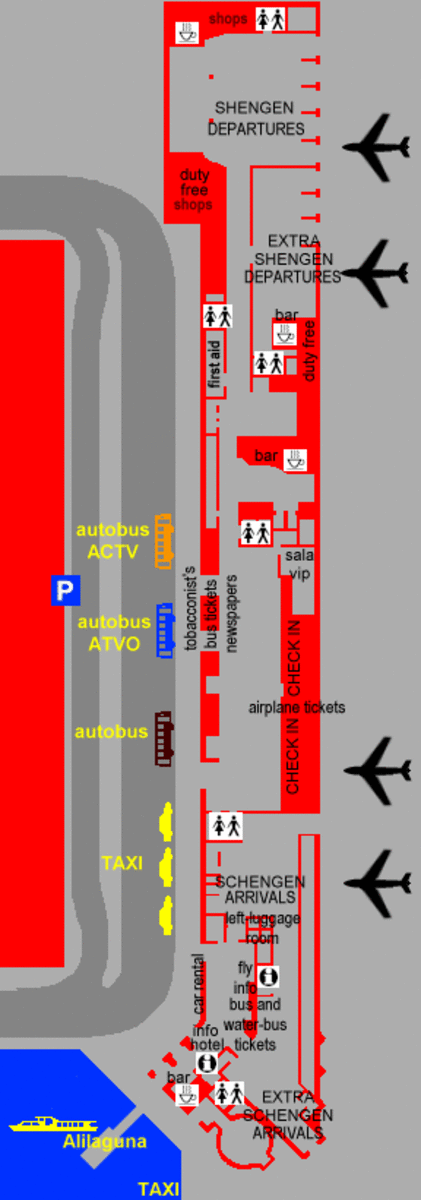 Marco Polo Airport map