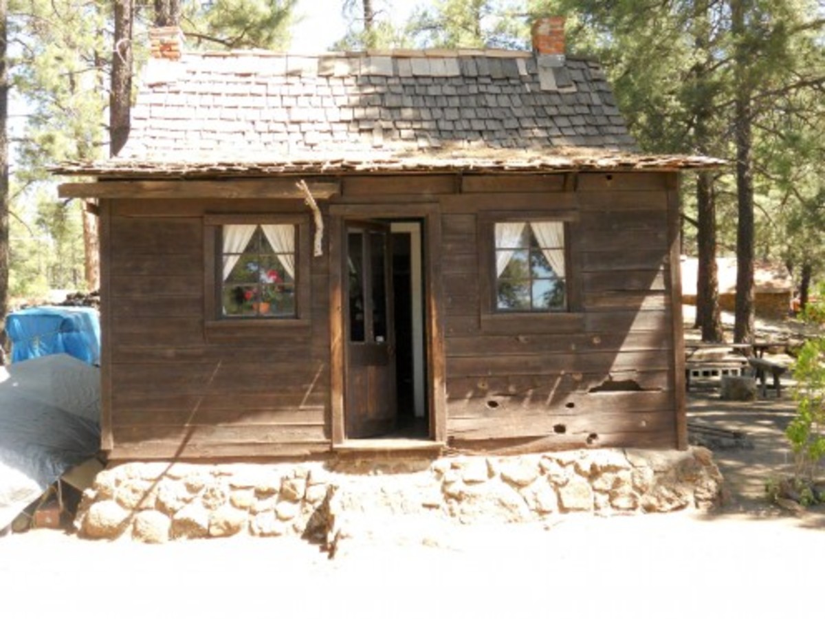 Lumberer's cabin from the 19th century