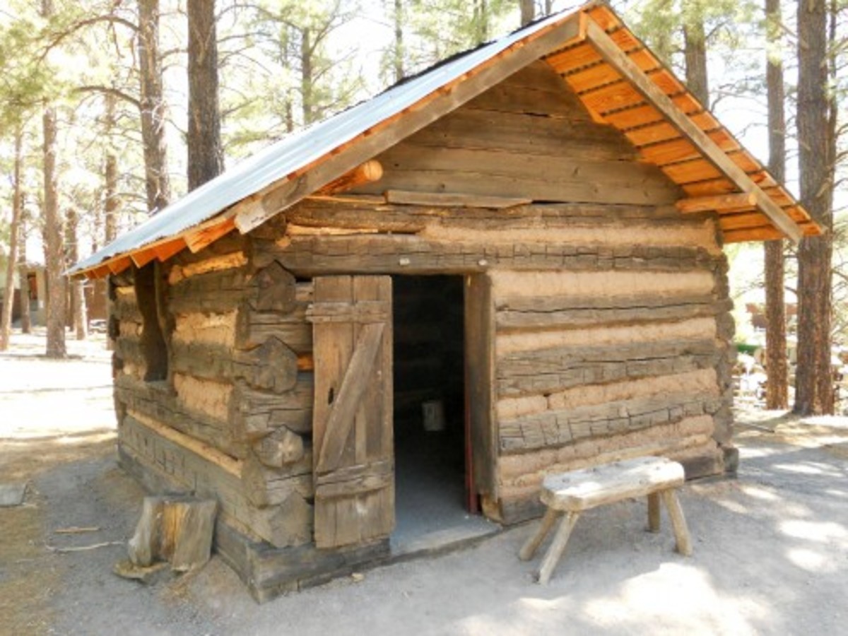 A 19th century Flagstaff cabin wasn't spacious but warm it was.