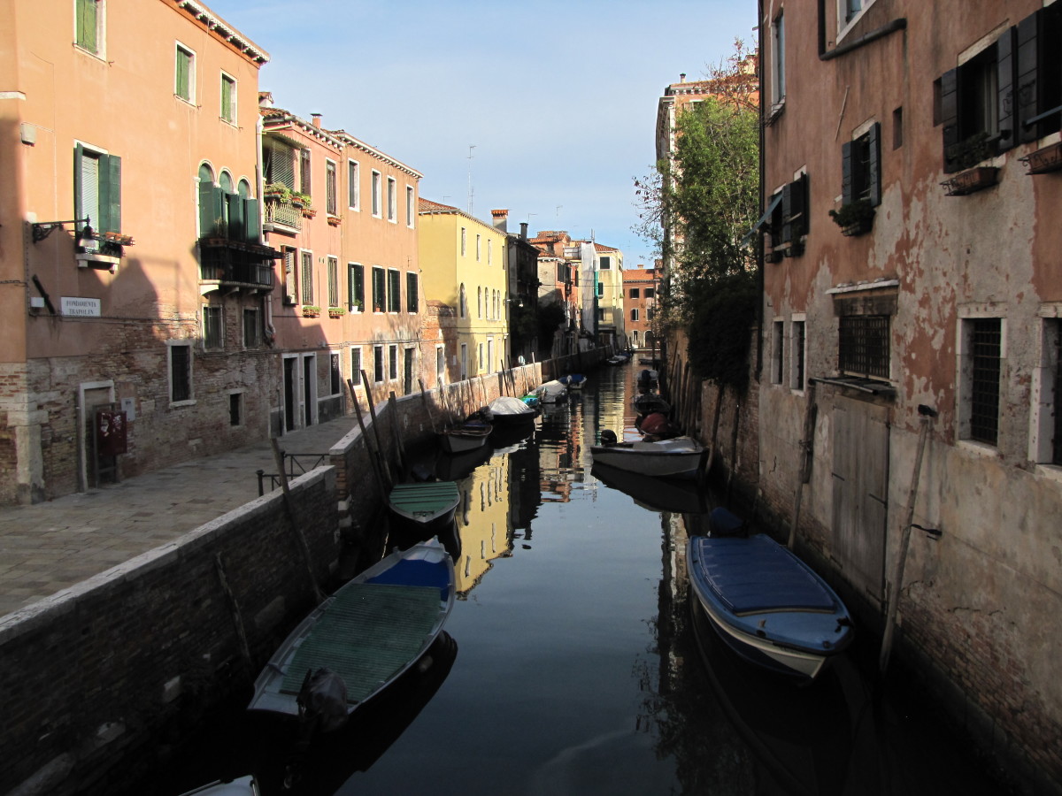 The back canals of Venice