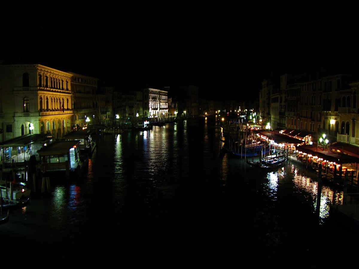The Grand Canal at night