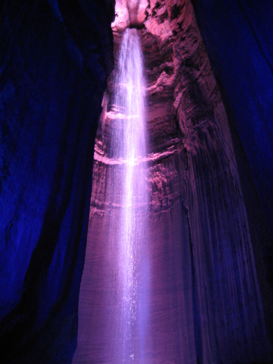 A view of Ruby Falls