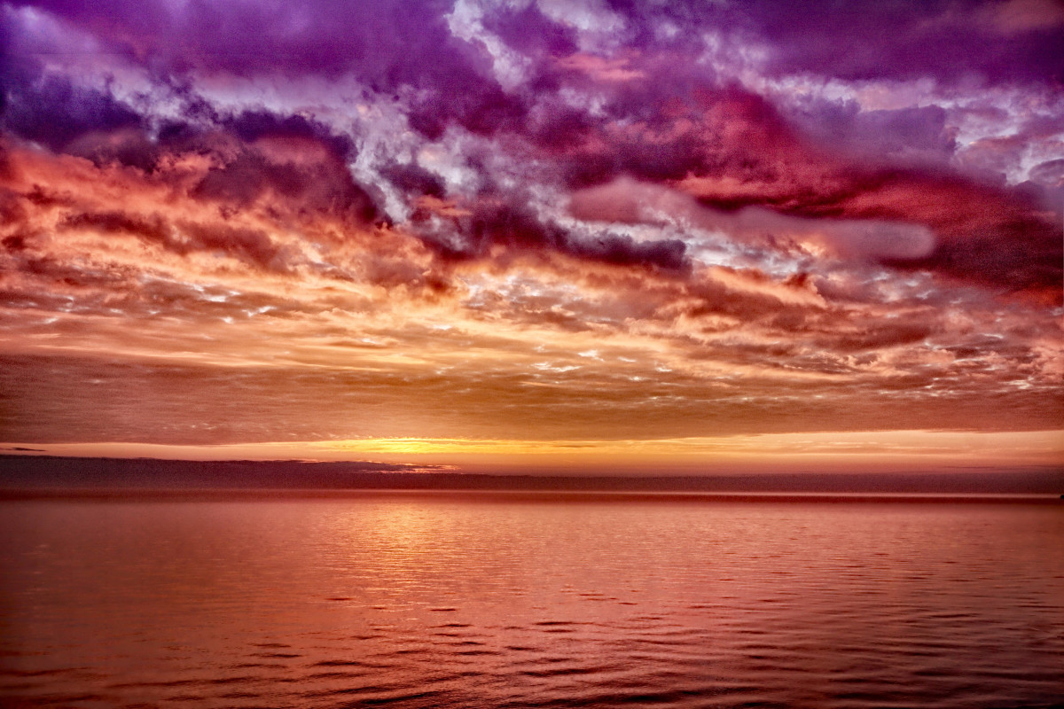Lake Michigan Sunset at Oval Beach
