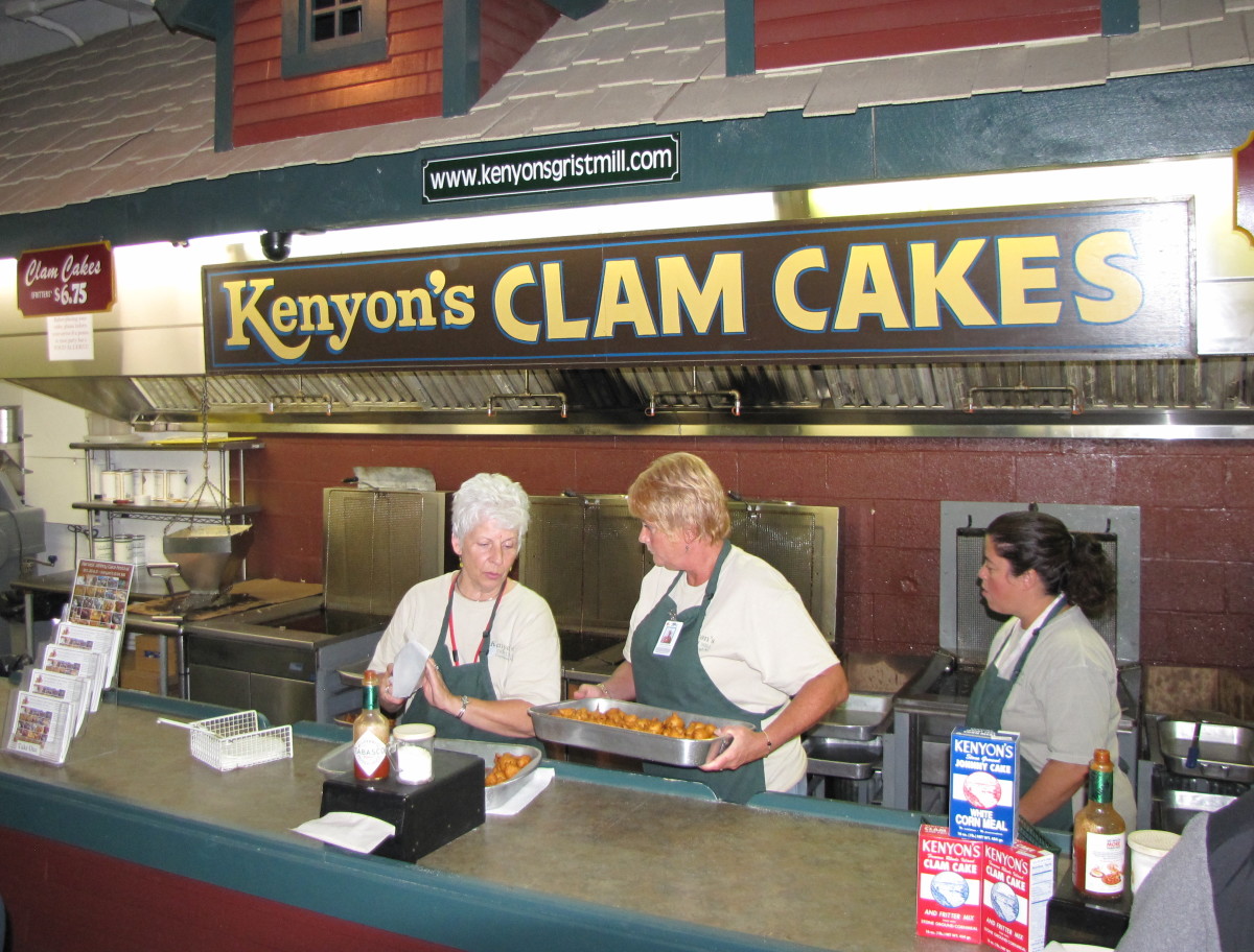 RI’s famous clam cakes