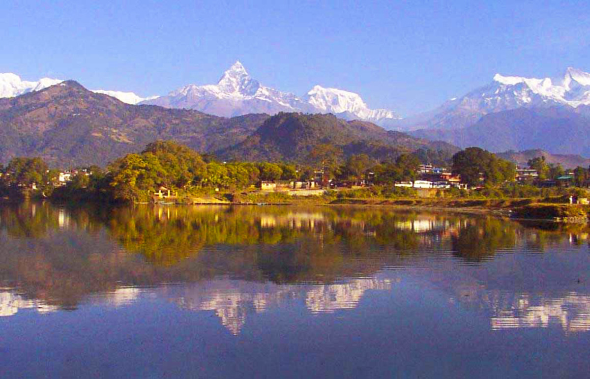 Phewa Lake in Pokhara 