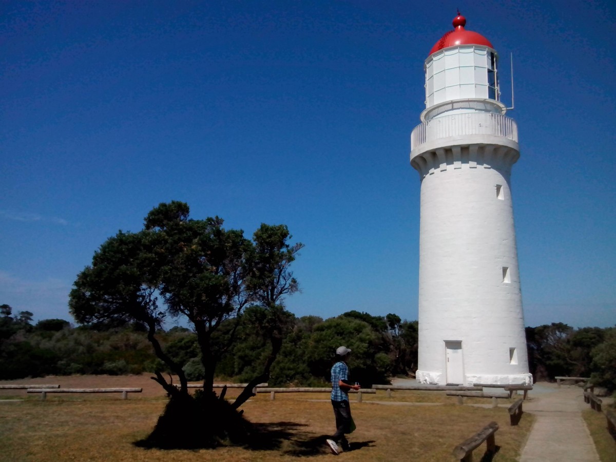 The Cape Schanck Lighthouse is a pretty sight after a long drive from Melbourne.