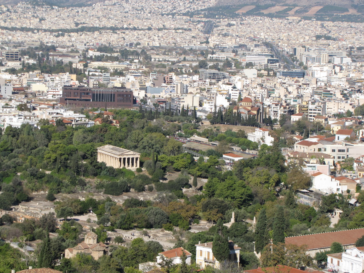 View from the top of the Acropolis