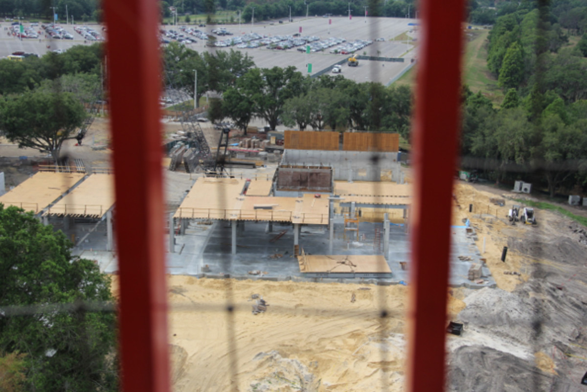 The site of LEGOLAND's hotel as seen from Island in the Sky.