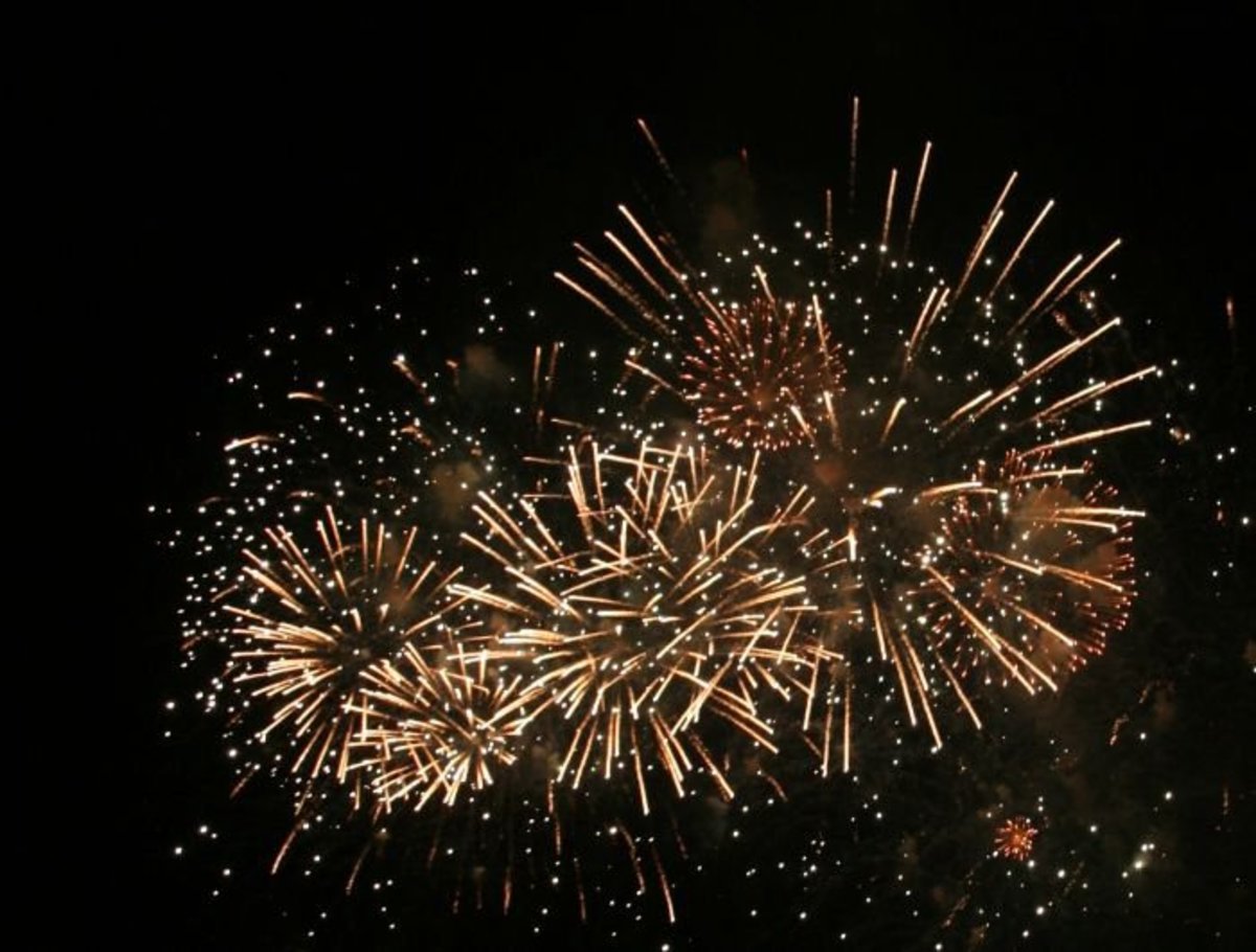 Fireworks display in Monaco