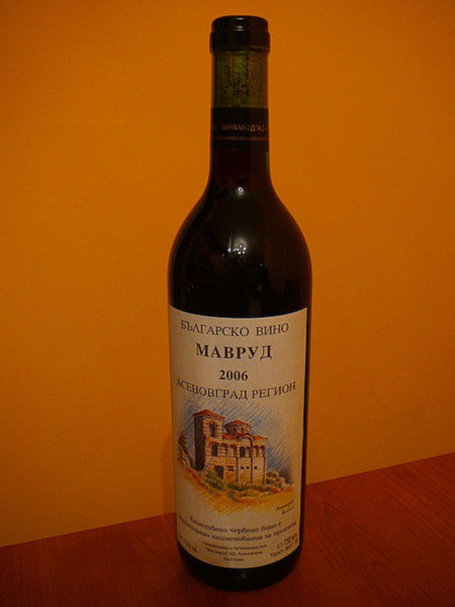 Mavrud Bulgarian wine