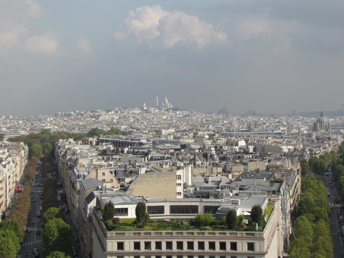 Sacre-Coeur from the Arc de Triomphe