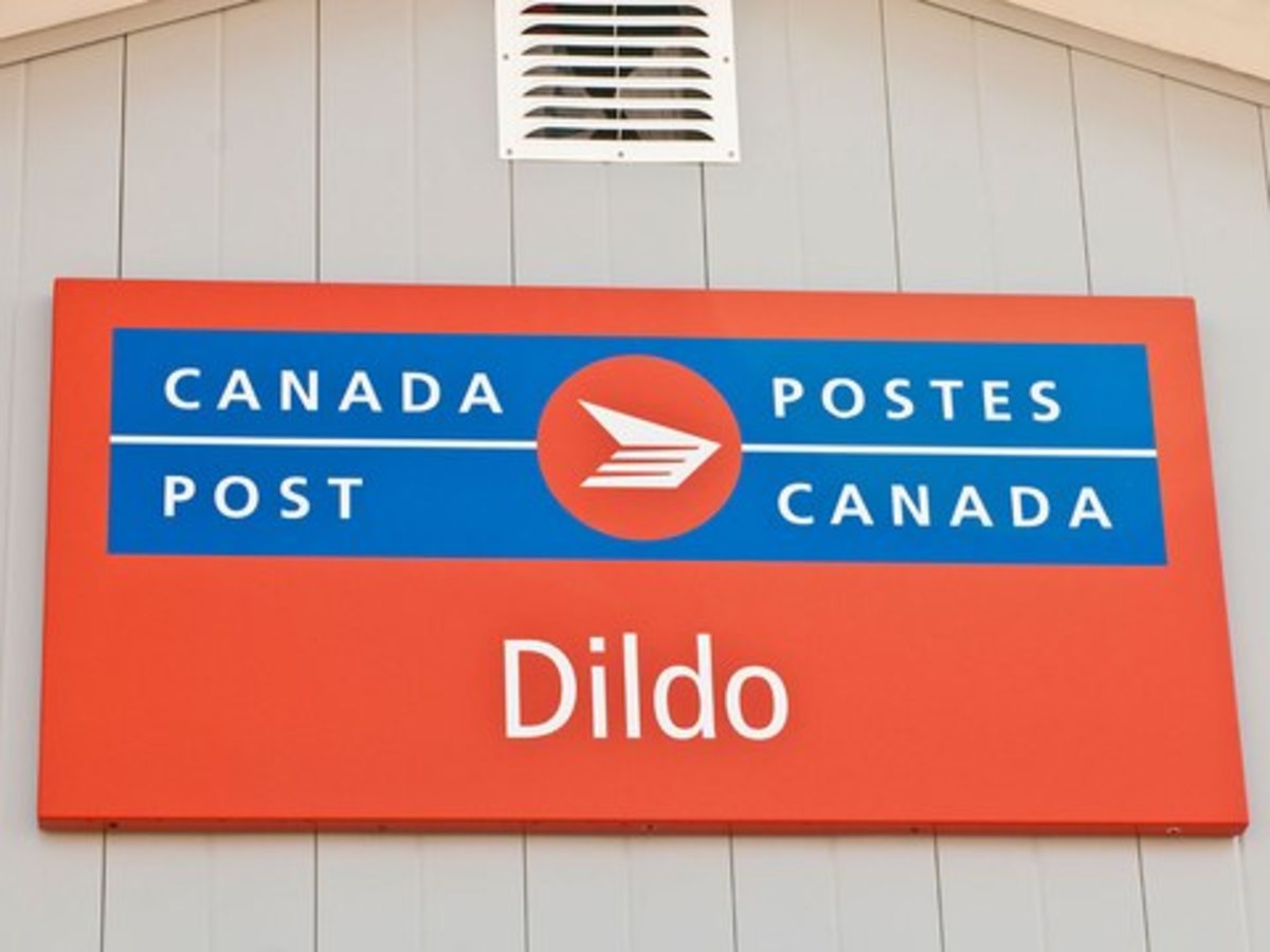 Canada Post Sign, Dildo, NL