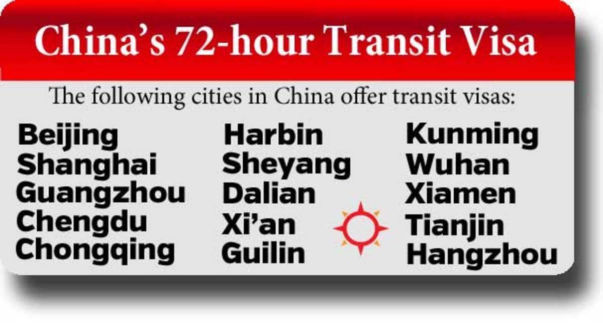 The list of cities which now only require a 72 hour transit visa is growing all the time.