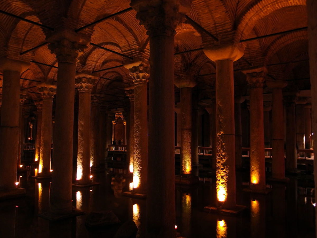 The Basilica Cistern in Istanbul, Turkey