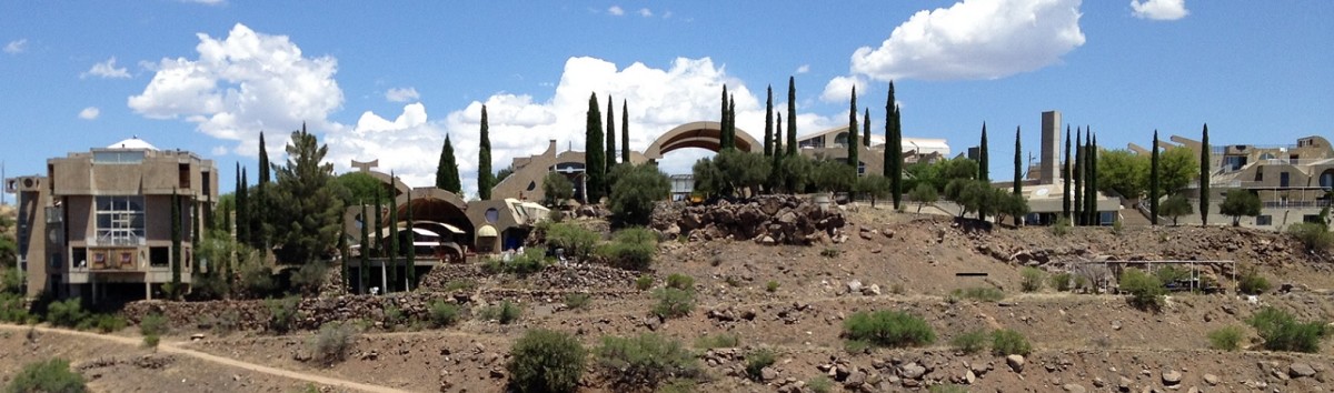Viewing Arcosanti from the South.