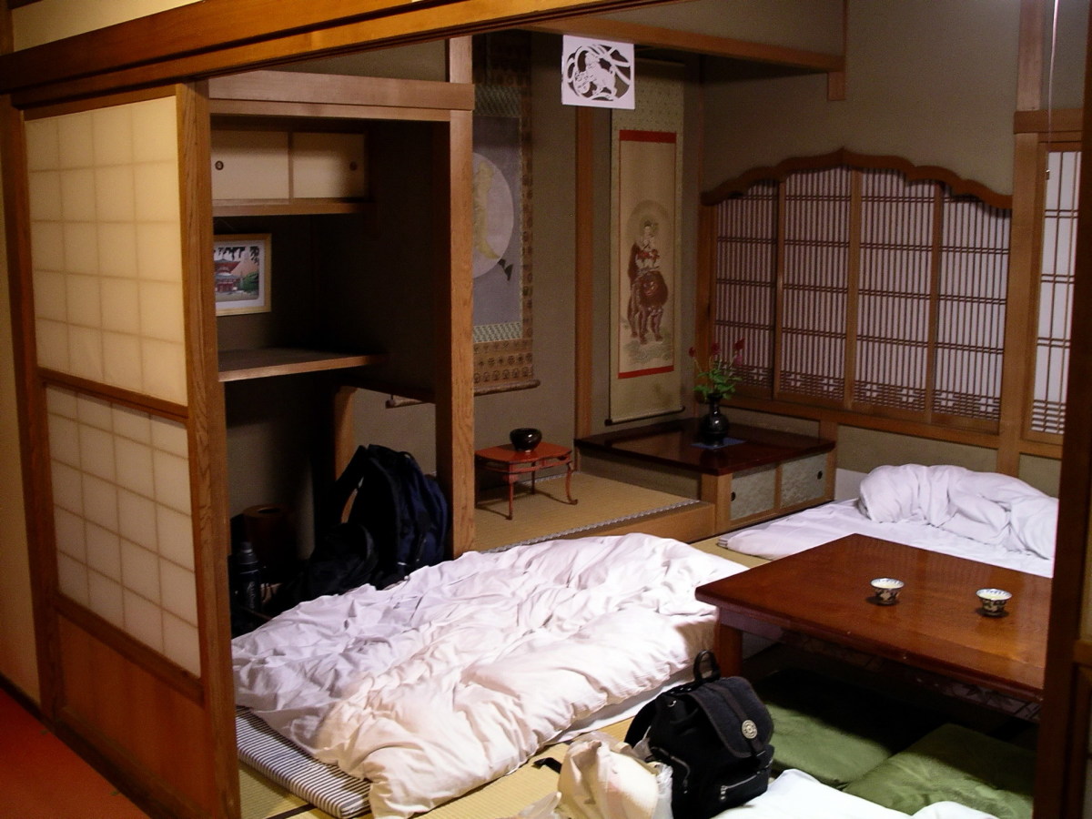 Inside a Japanese hostel