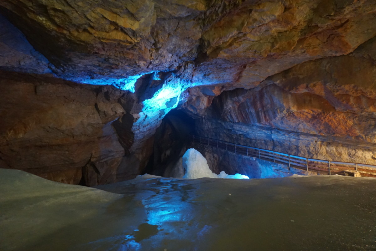 The Dachstein ice cave.