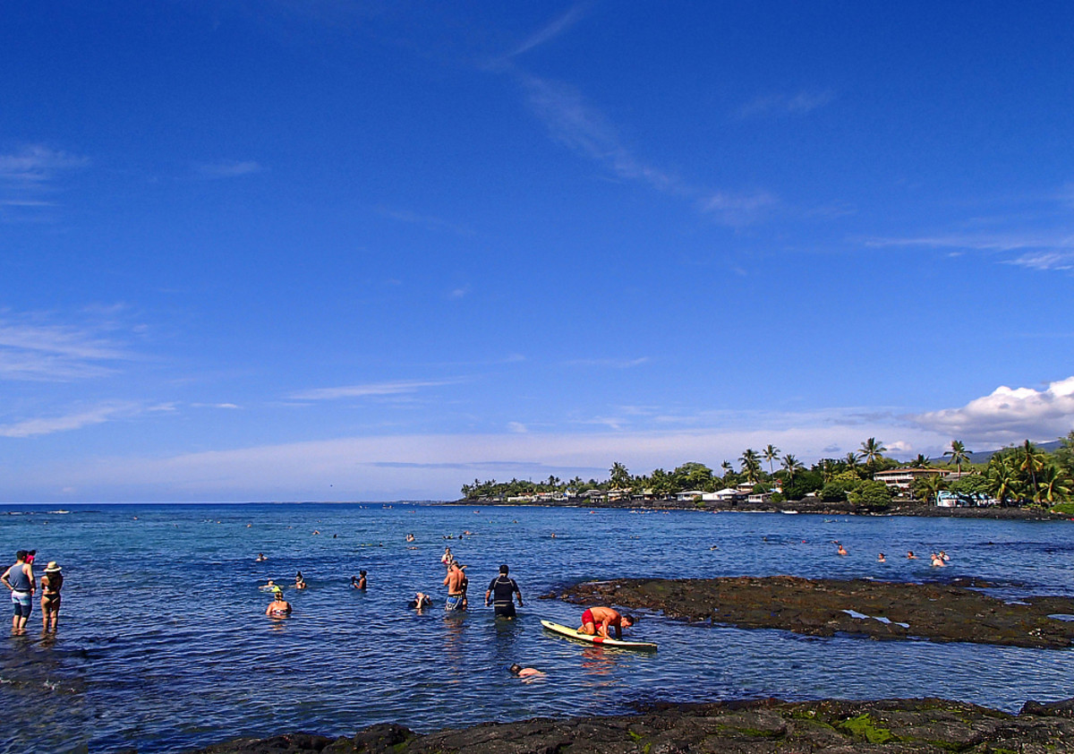 Hawaii Snorkeling At Kahalu U Beach Park Big Island Wanderwisdom