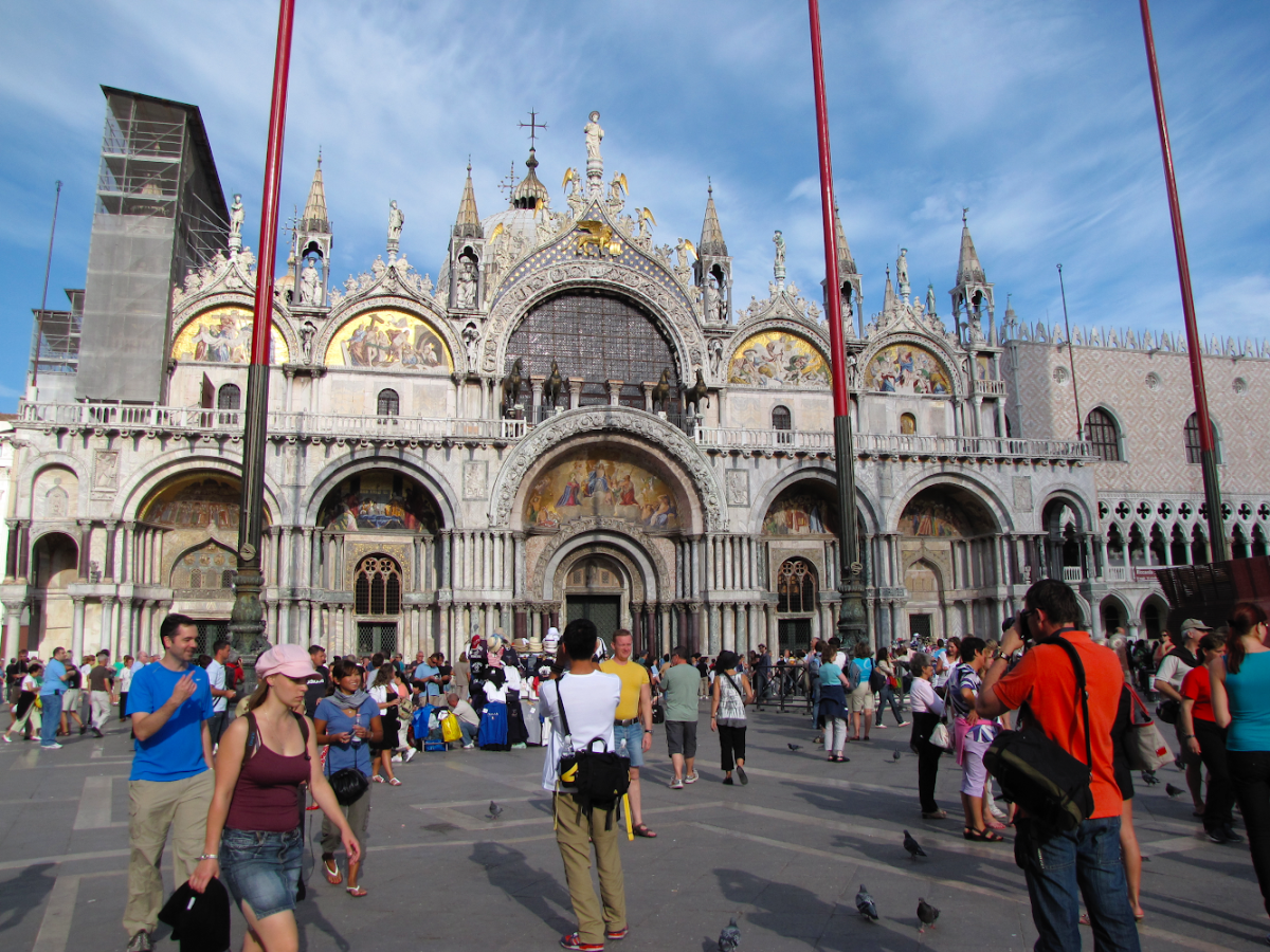 St. Mark’s Square in Venice is always crowded