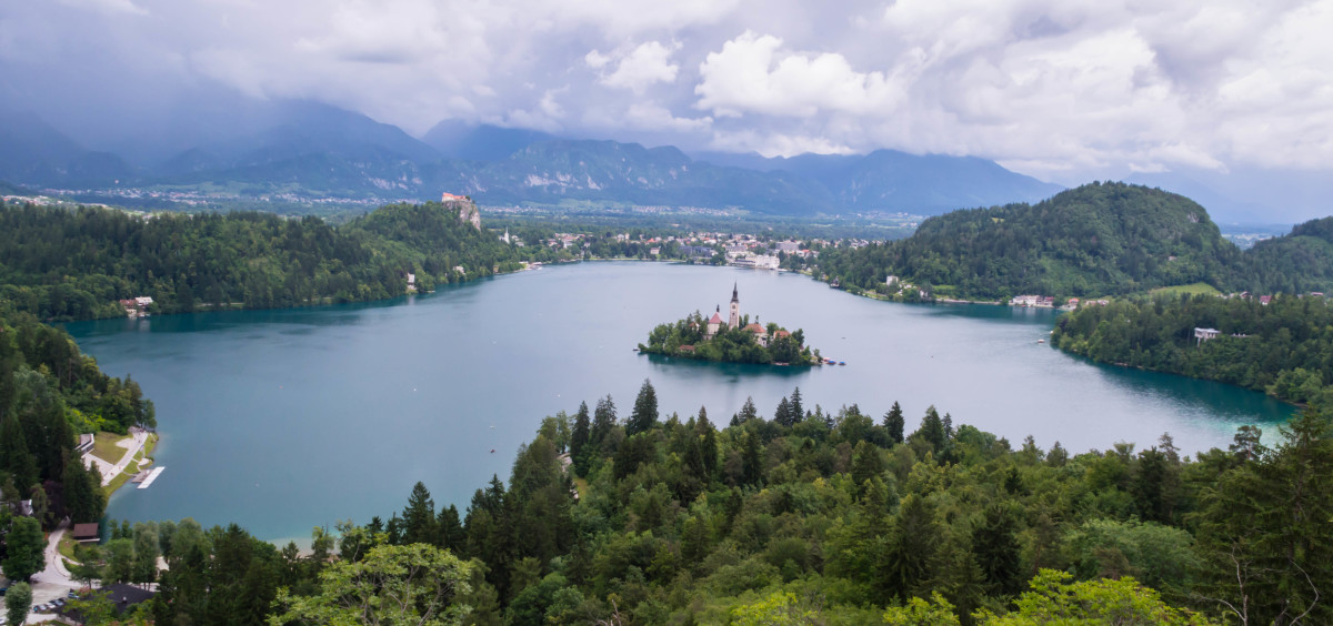 Lake Bled view from Straza Hill