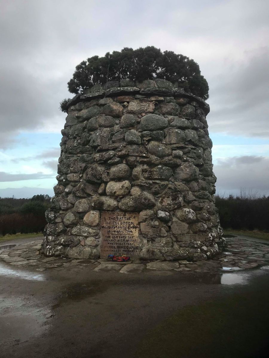 Monument at Culloden Battlefield