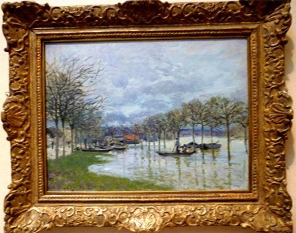 The Flood on the Road to Saint Germain by Alfred Sisley
