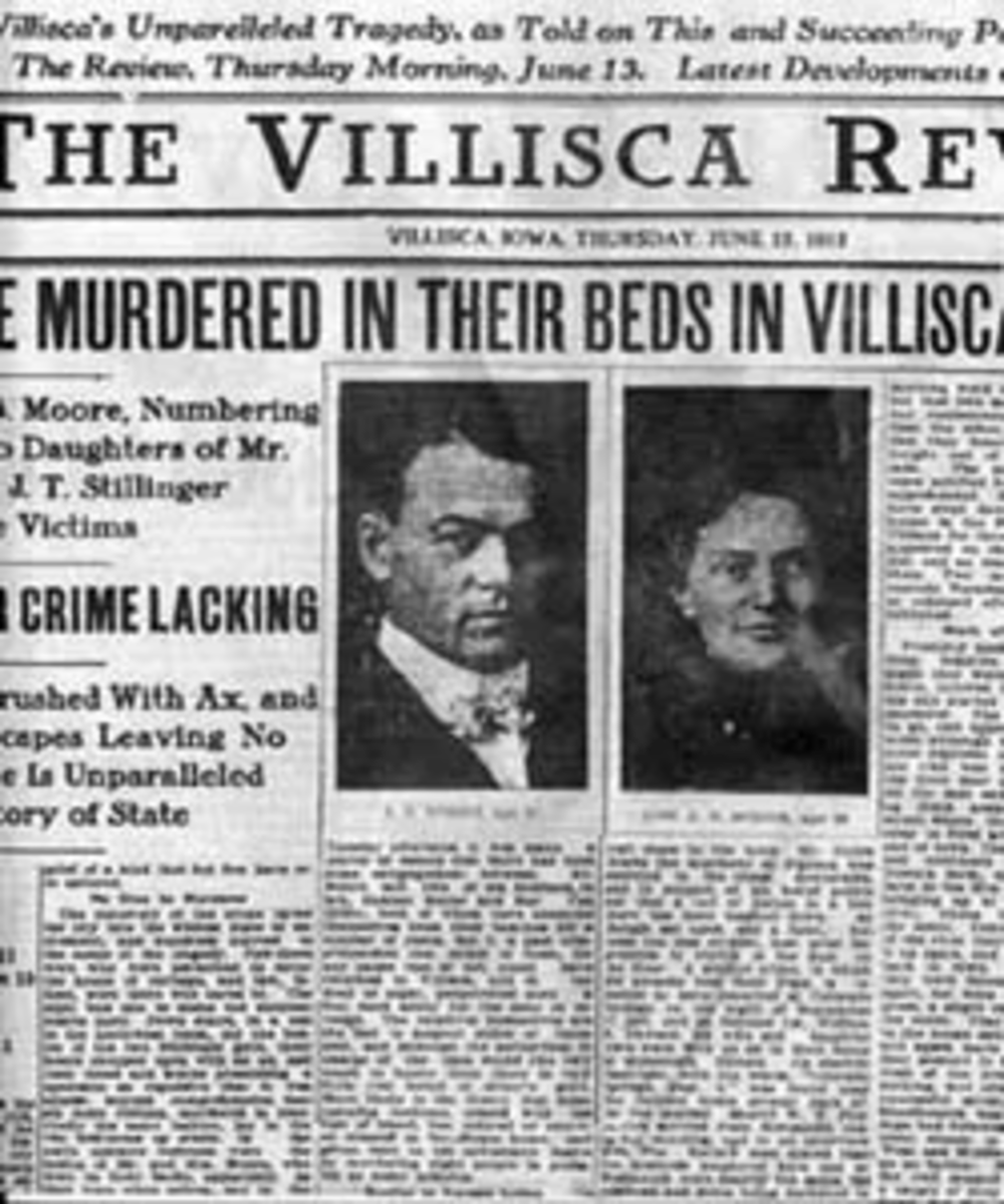 The newspaper story on the murders.