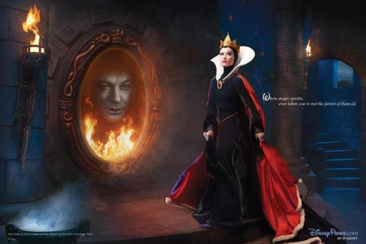 Snow White is a famous pop culture example of a magic mirror. Don't expect this to happen, though