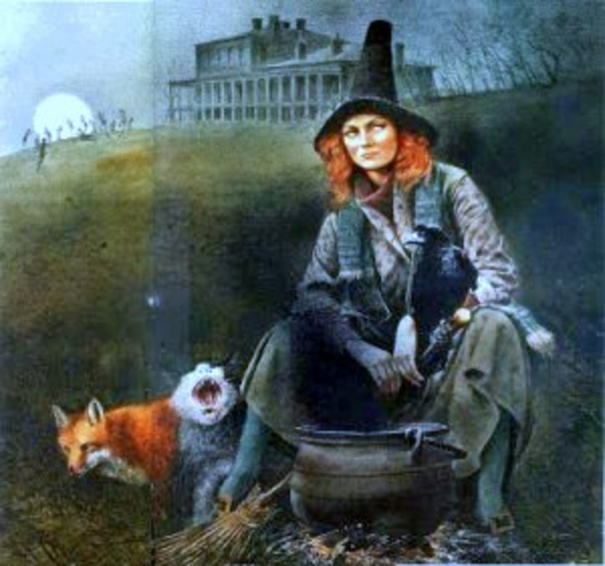 一个凯尔特女巫的肖像，通常用来代表伊泽贝尔高迪，由罗伯特英格彭