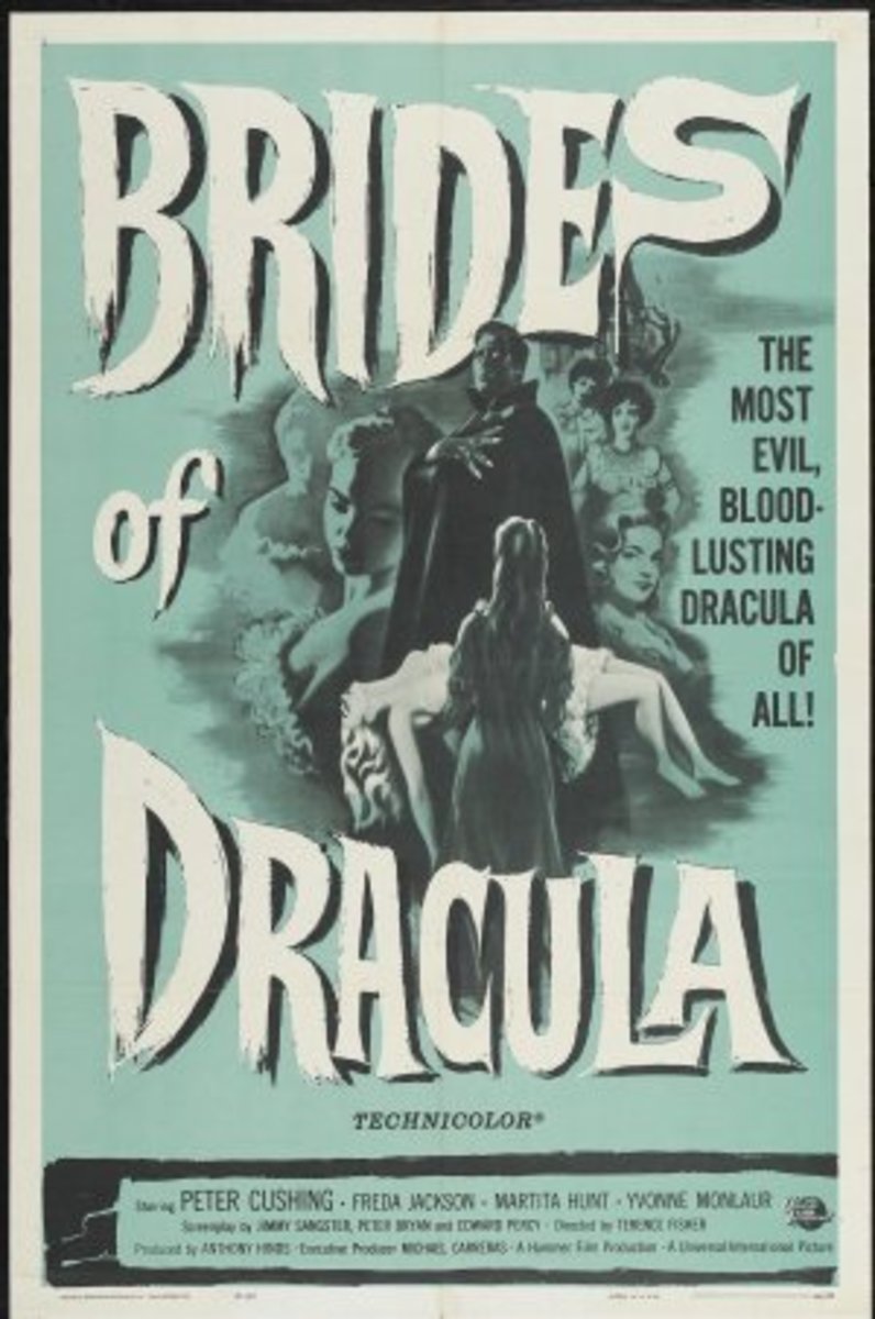 "Brides of Dracula" movie poster, 1960