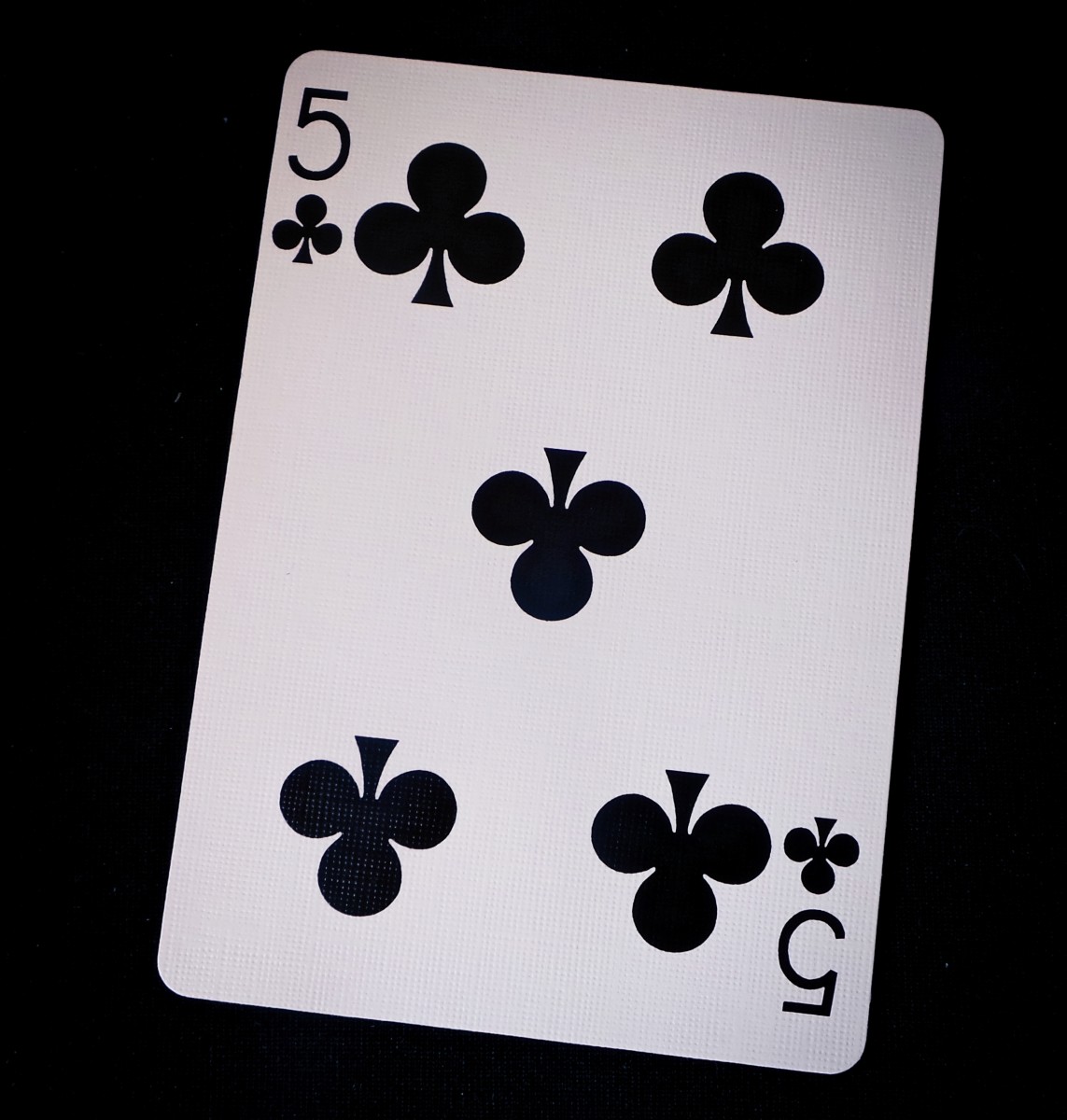 Because it is black, the 5 of clubs means no. 