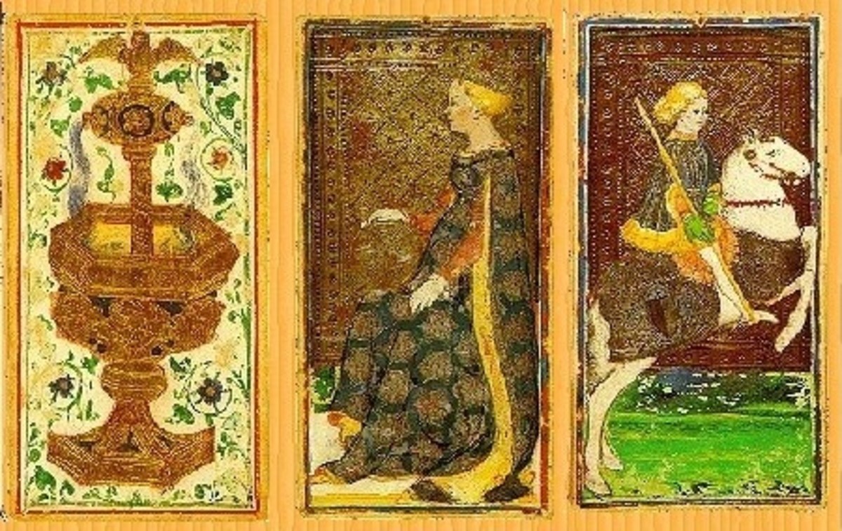 三张来自15世纪中期创造的维斯蒂克-斯福扎原始套牌