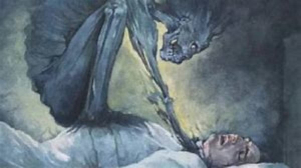 另一个臭名昭著的夜晚女巫的形象通常是由睡眠瘫痪症患者。