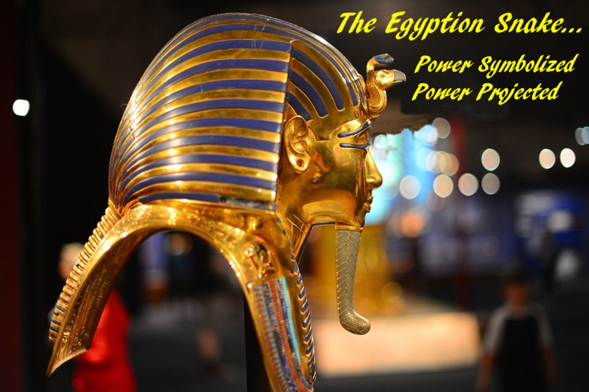 埃及雕像蛇的力量的象征
