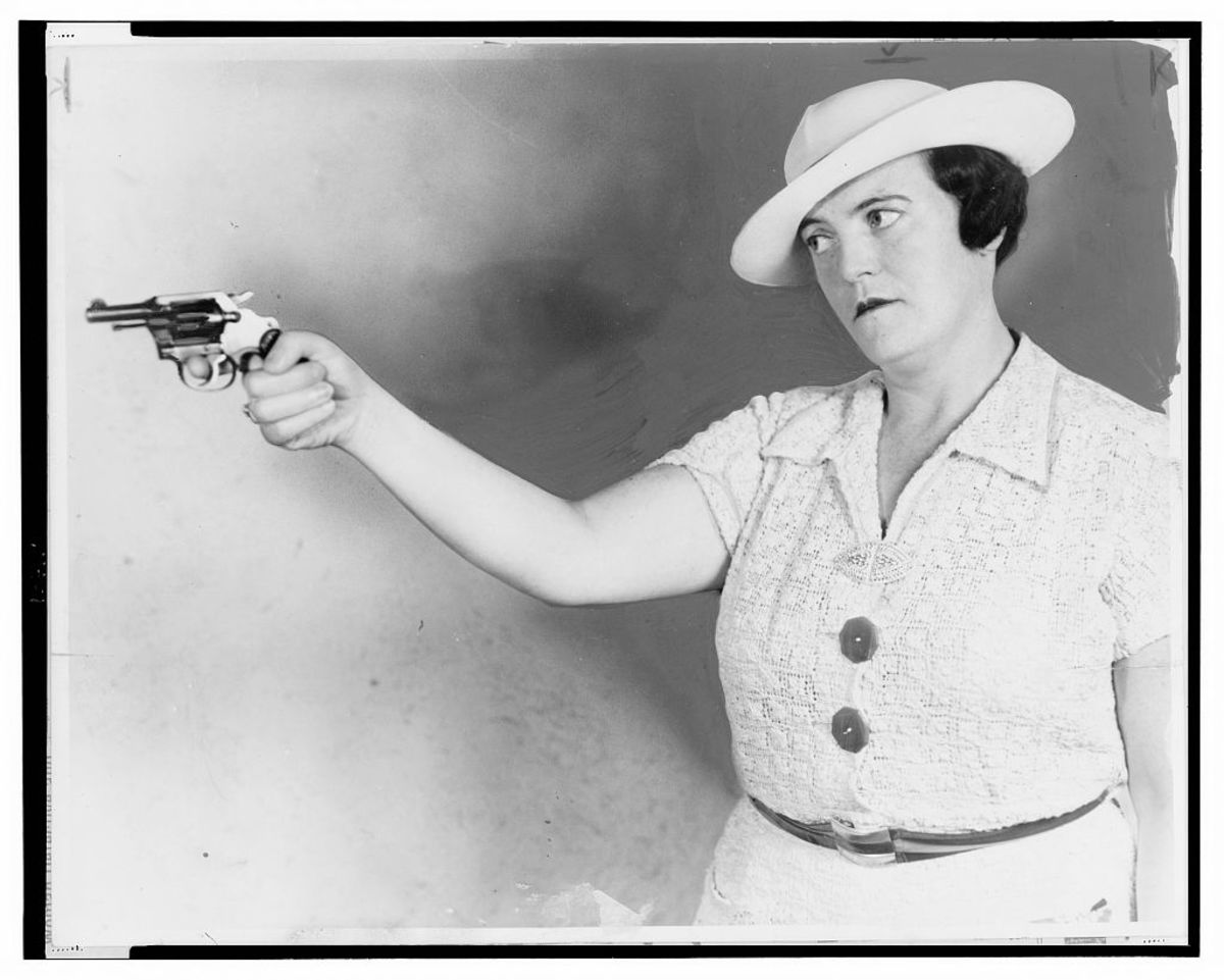 Officer Mary Shanley, scourge of fortune tellers and pickpockets, adopts a don’t-mess-with-me pose.