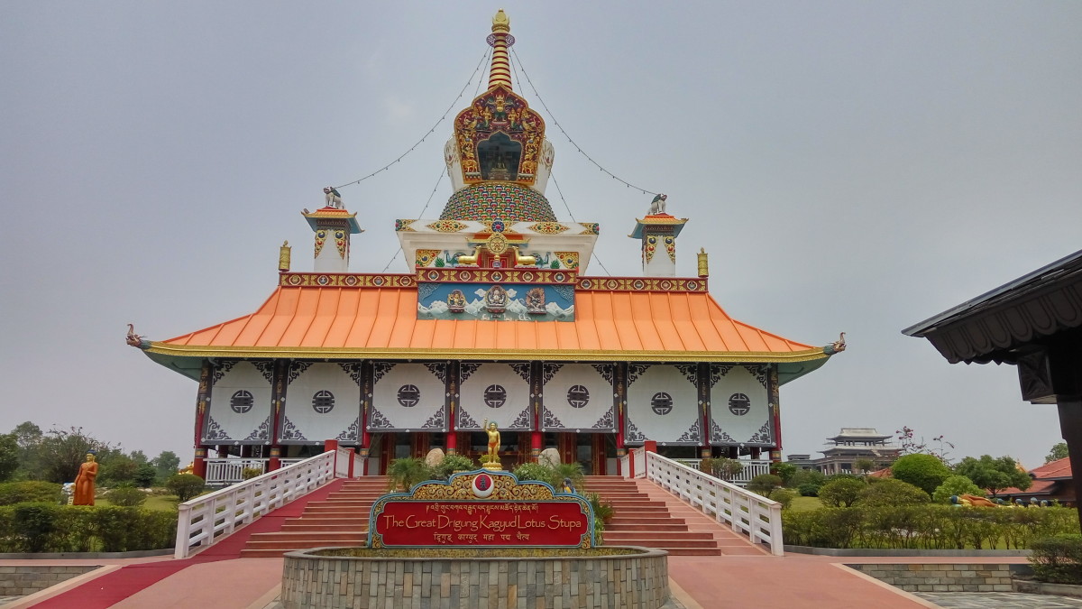 Buddhist temple in Lumbini