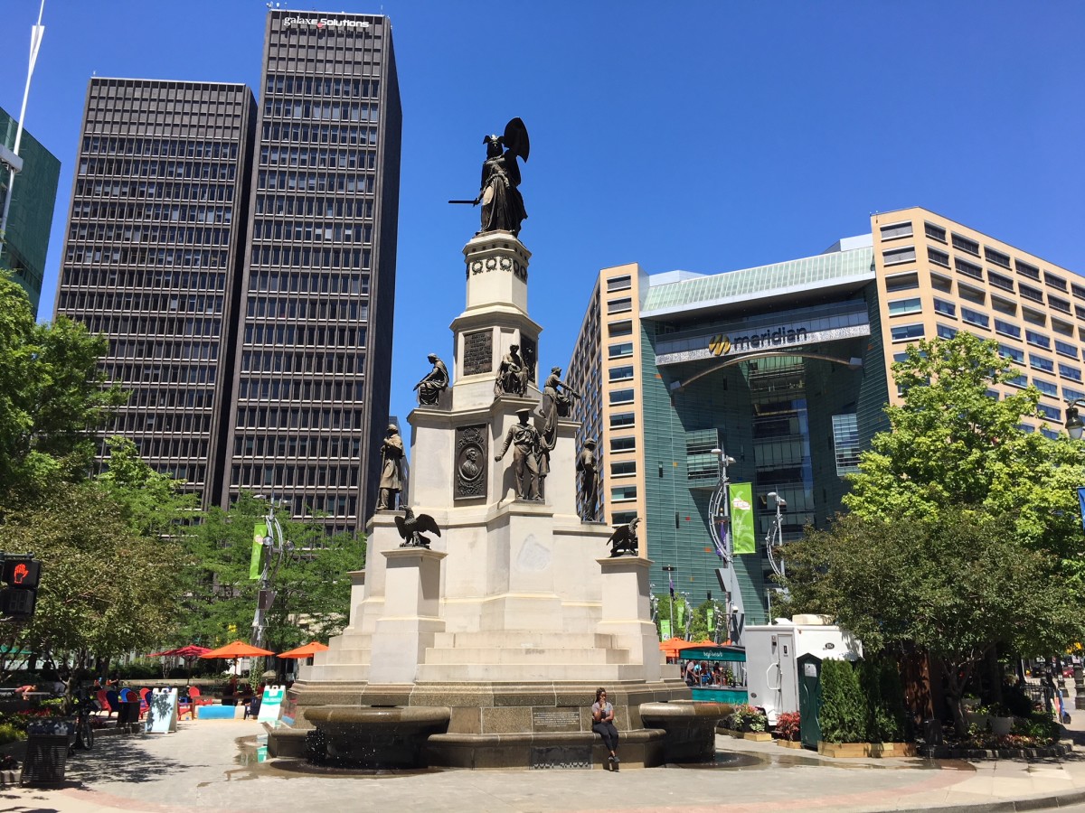 Michigan Soldiers and Sailors Monument & Detroit's Point of Origin 