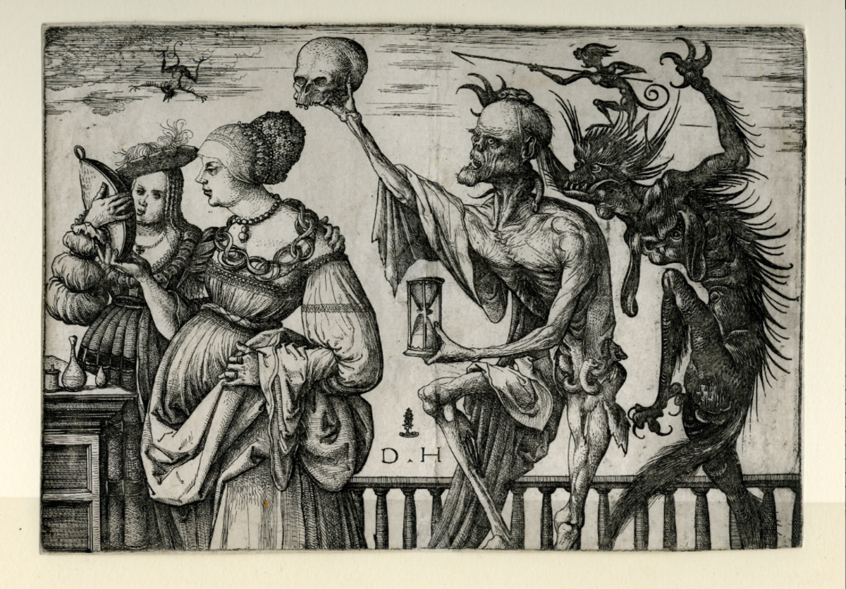 《死亡与魔鬼惊动两个女人》(丹尼尔·霍弗约1520年)