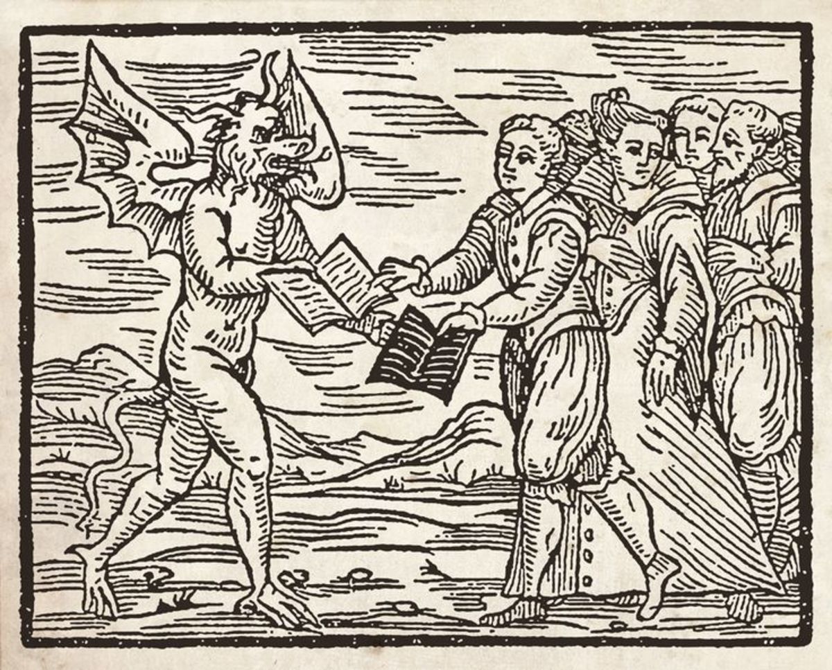 《Maleficarum纲要》版画(弗朗西斯科·玛丽亚·瓜佐1610年)