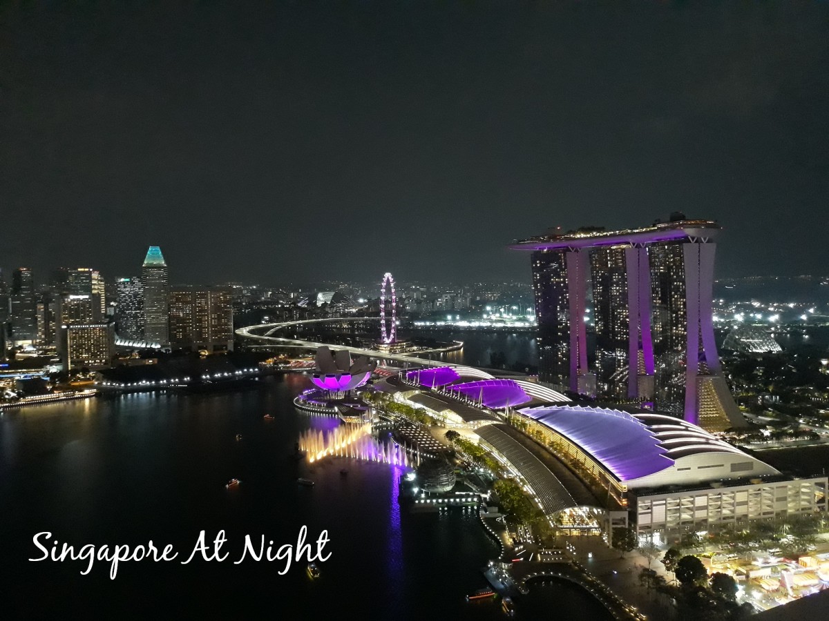 Spectacular light displays are happening every night at Marina Bay Sands.