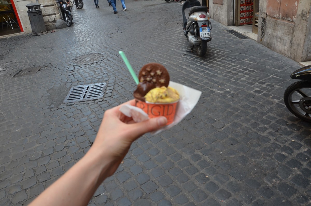 Don't forget to grab some gelato! Though it is not close to the Spanish Steps, I am told the Frigidarium is has the best gelato in Rome (and I can't disagree).
