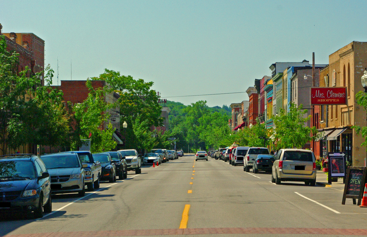 Looking south on Main Street