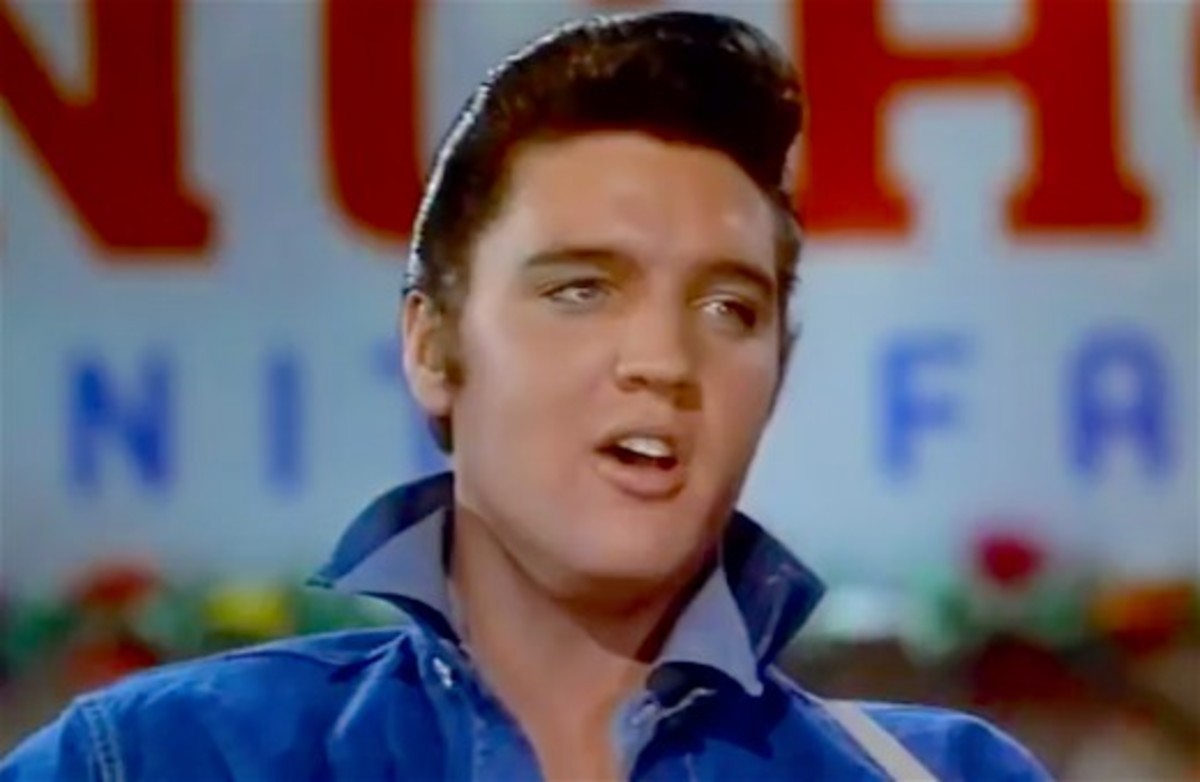 Elvis Presley, the King of Rock and Roll.