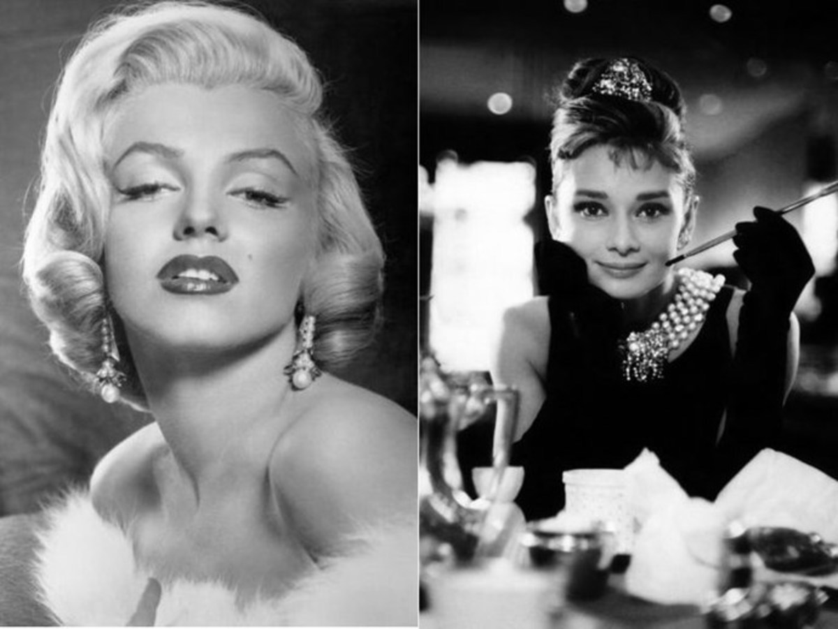 Marilyn Monroe & Audrey Hepburn. 
