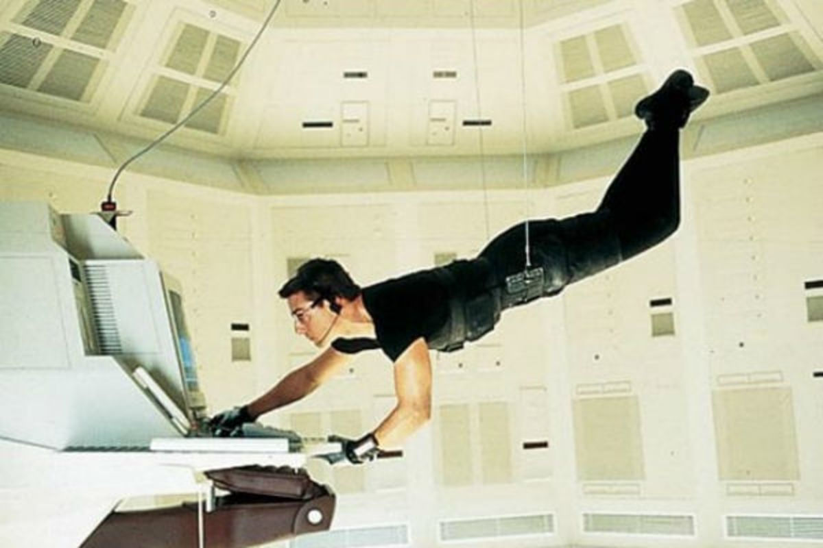 Tom Cruise in "Mission Impossible."