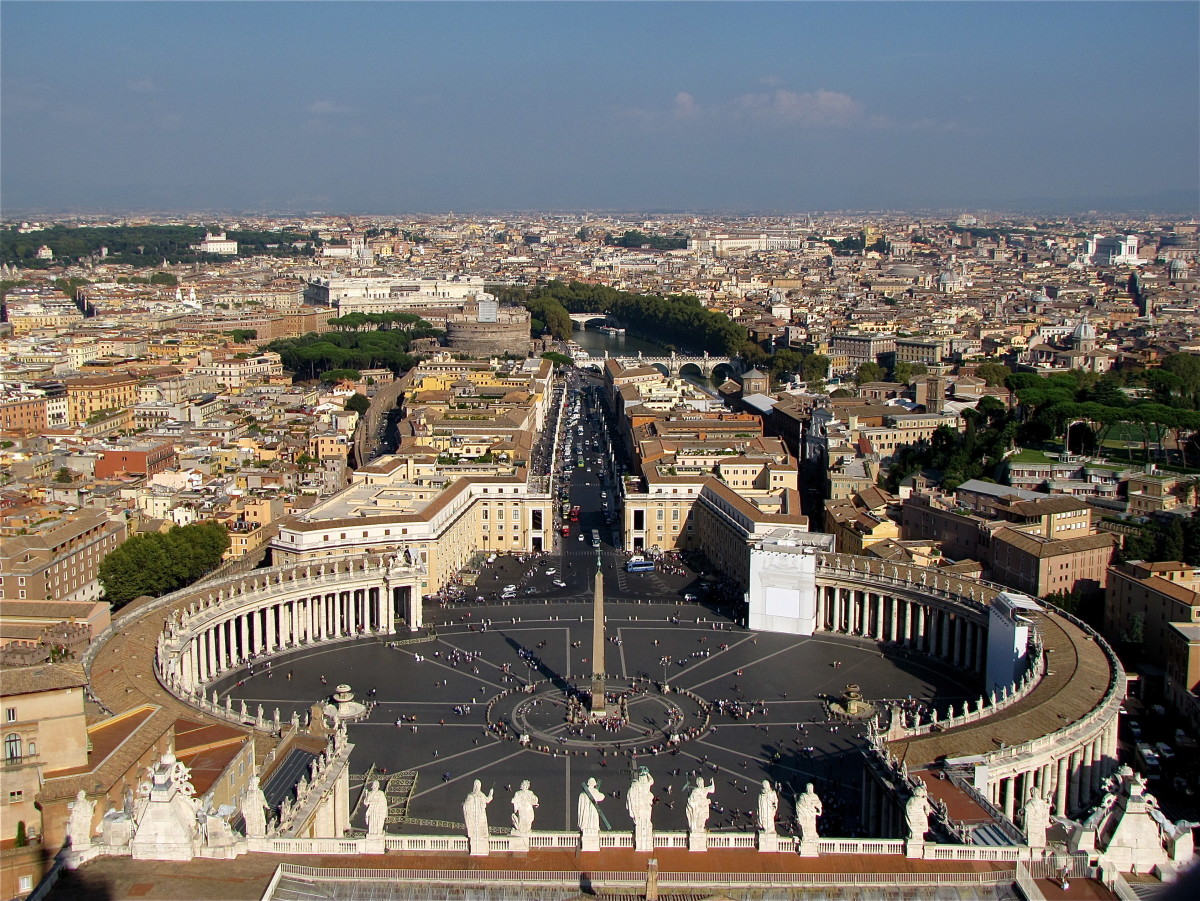 St Peter's Square from the cupola